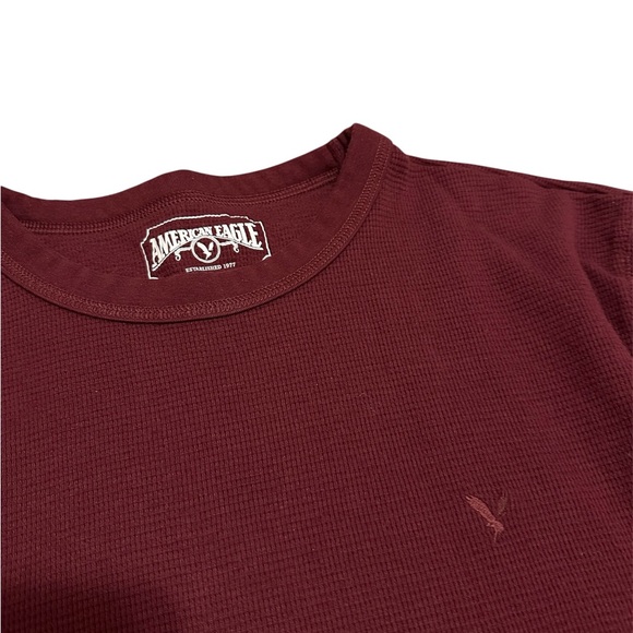 Men’s American Eagle Outfitters Maroon Long Sleeve Tee - Picture 2 of 5